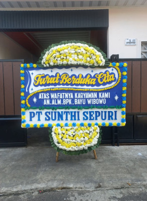 Papan Bunga Duka di Way Gubak